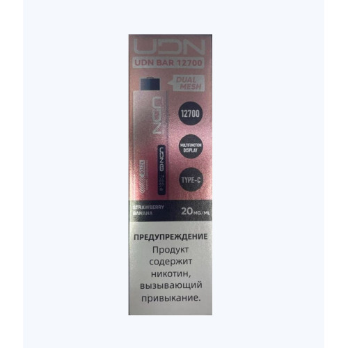 Электронная сигарета UDN BAR 12700 Клубника Банан